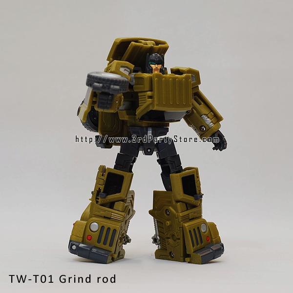 Toy World TW T01 Grind Rod Figure Homage To G1 Rollbar Images  (4 of 10)